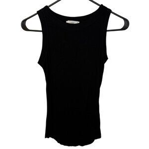 Talulah Black Ribbed Tank Top Women’s Size Large Sleeveless Basic EUC
